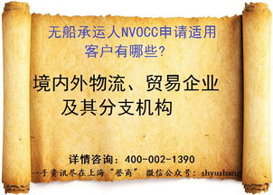 2017年无船承运人资质的前景分析与预测 机遇与挑战并行